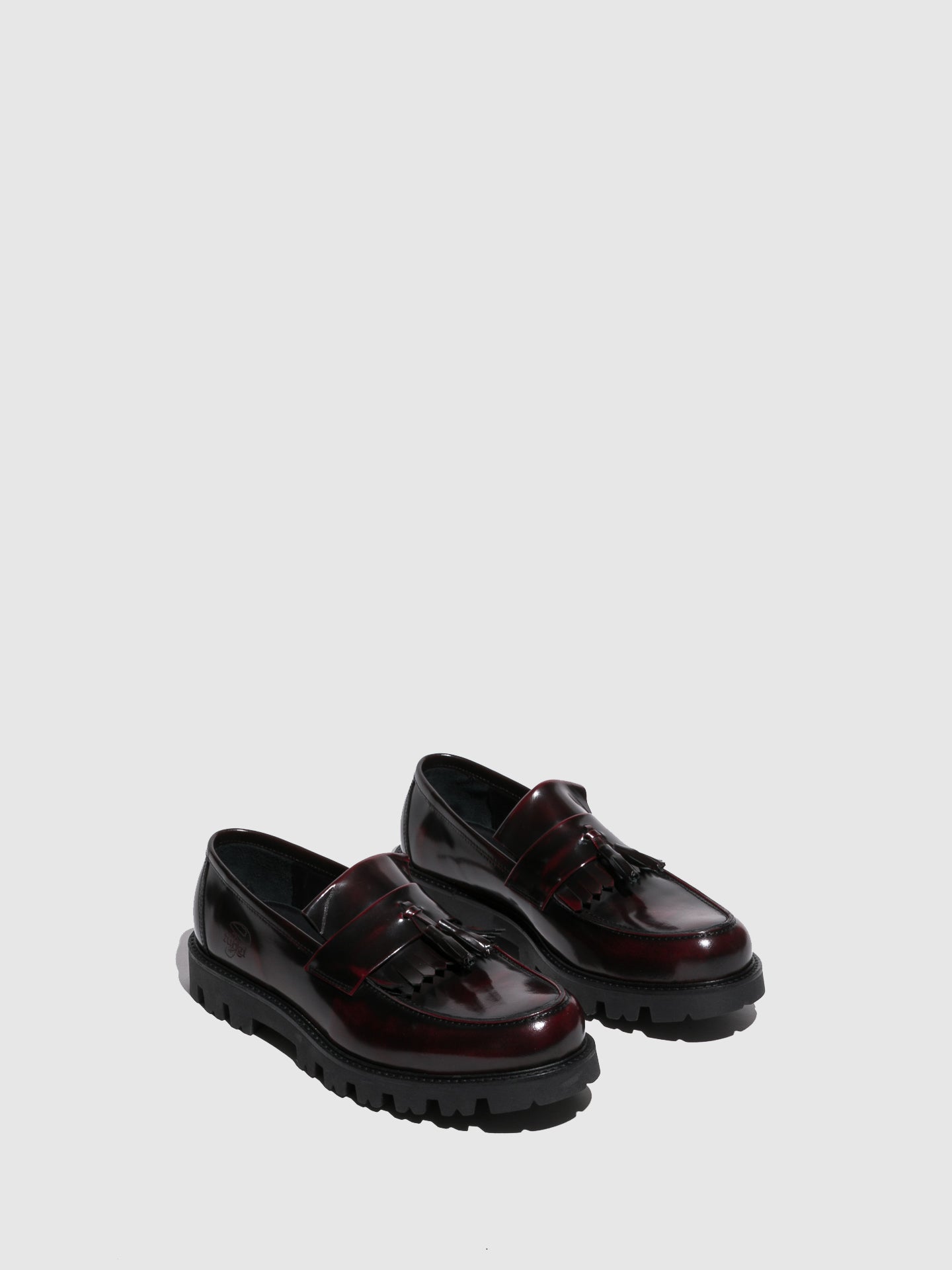 Fungi Sapatos com Apliques em Carmesim